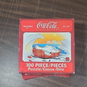 2004 Coca-Cola Polar Bear Puzzle Box — Red and White Artwork